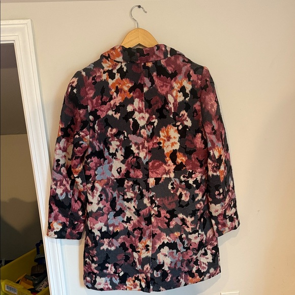 Chico's Multicolor Abstract Floral Jacket Duster size 4-6 - Picture 6 of 6